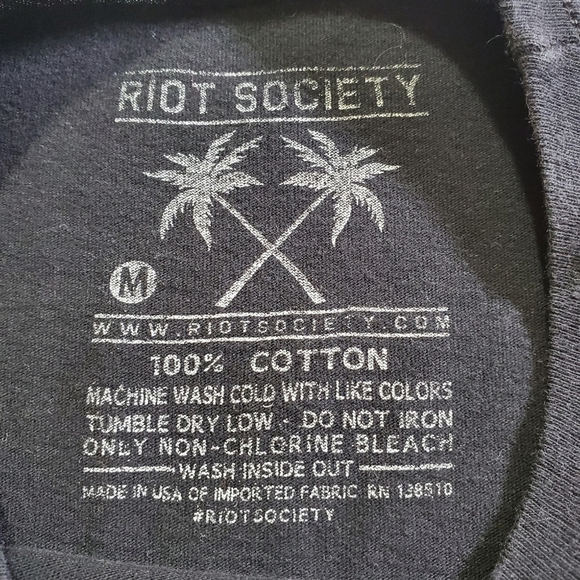 2018 * Riot Society Bear Balloon Head Graphic Tee Black Size M - Picture 3 of 9